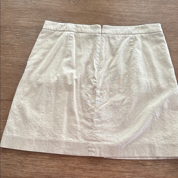 J. Crew Cream Button-Down Mini Skirt - Picture 3 of 3